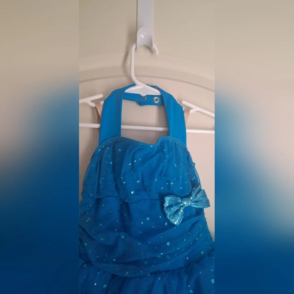 Weissman Glittery Blue‎ Formal Dress for Kids Sc Show Costume